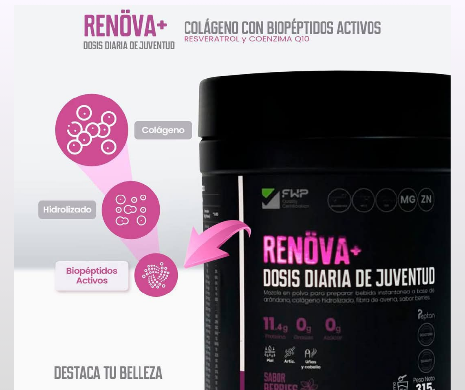 COLÁGENO RENOVA+ CON PÉTIDOS ACTIVOS