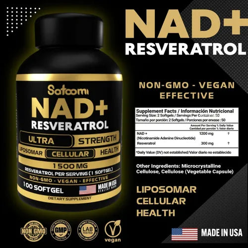 NAD+ RESVERATROL BLACK